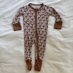 Little Sleepies Rust Rainbow Zippy